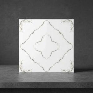 Carreaux de porcelaine polis effet marbre blanc numérique 600x600mm pour revêtements de sol et murs de luxe en design d'intérieur - Product Image 3