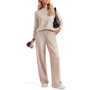 New <b>Women</b> Heavy <b>weight</b> Cotton Tracksuit Full Sleeve Loose Fit Casual Winter Wear Long Pants Track Suit <b>Set</b> - Product Image 5