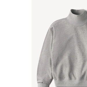 Sudadera de cuello alto para mujer con mangas de color, estilo casual urbano, venta al por mayor - Product Image 5