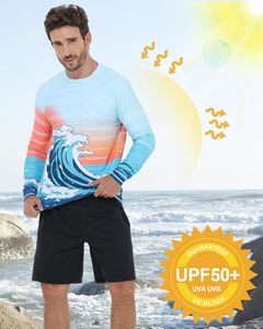 เสื้อเชิ้ตตกปลาสำหรับผู้ชาย น้ำหนักเบา แขนยาว ป้องกันรังสียูวี UPF 50 ระบายอากาศได้ดี ชุดตกปลา เสื้อผ้ากีฬากลางแจ้ง - Product Image 4