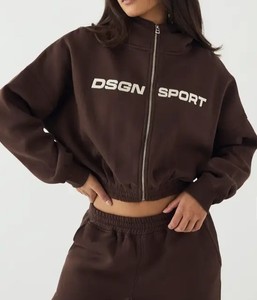 Conjunto Deportivo de Dos Piezas para Mujer, Top de Manga Larga y Pantalones a Juego, Diseño Personalizado, Fabricante OEM, con Puños Acanalados - Product Image 3