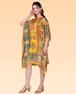 Women’s Elegant <b>Kaftan</b> Dress – Loose Fit Printed Beach <b>Kaftan</b> for Summer collection. - Product Image 4