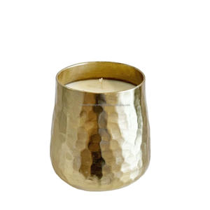 Pot à bougie floral plaqué cuivre OEM ODM conception personnalisée pot de bougie parfumée en gros pot de conteneur de cire de bougie prêt à l'emploi avec logo - Product Image 3