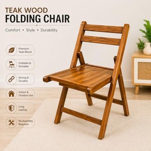 Premium Teak Wood <b>Folding</b> <b>Step</b> <b>Stool</b> | Handcrafted Wholesale | Moradabad - Product Image 4