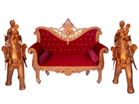 Canapé de scène de mariage personnalisé, canapé de réception décoratif de luxe pour la mariée et le marié, mobilier de mariage, fournitures de décoration d'événements pour la salle