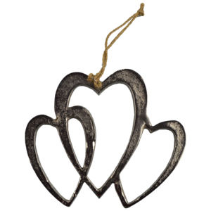 Fresh Heart Plated Finishing Design With Metal Home Decor Christmas Tree Decor for Hanging Design - Product Image 5