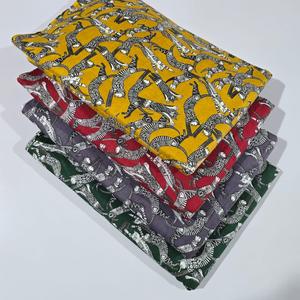 Unstitched Breathable Pure Cotton Denim Jaipuri Printed <b>Fabric</b> Set | 60S60S | 5m Top + 5m Bottom | Medium <b>Weight</b> | Suit Girls - Product Image 1