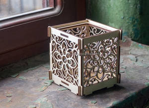 Designer Resin Epoxy <b>Tea</b> Light Holder with Gold Foil Embedded Perfect for Modern Homes, Hotels, and Luxury Gifting - Product Image 5