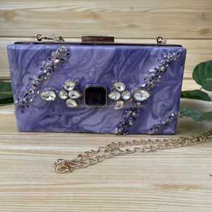 Bolso de mano de resina artesanal | Bolso de noche de declaración ecológico de diseño único personalizado | Venta al por mayor y OEM - Product Image 1