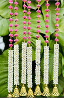Guirlande murale de fleurs artificielles pour décoration de remise de diplôme, Diwali, Pâques, Toran de temple, guirlandes de porte, mariage, fête des Mères, Noël