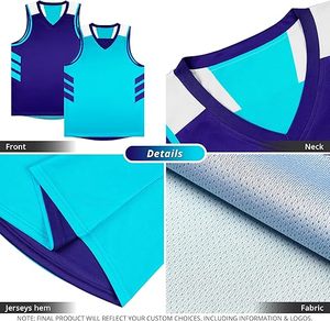 Seven Color Basketball Jerseys Custom Youth Basketball Jersey Custom logo & Design Custom Team <b>Name</b> & Number Embroidery Applique - Product Image 6