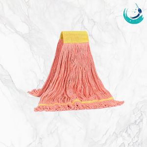Têtes de balai KSR en coton orange de haute qualité, type Kentucky, avec bande supérieure jaune de 5 pouces, pliables, 301-500ml, essoreuse automatique traditionnelle - Product Image 2