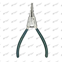 Pince ouverte en acier inoxydable de 17.5cm pour anneaux d'oiseau, outils trempés en silicone faits à la main pour pigeons et reptiles