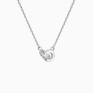 Anillo Moderno de Diamantes Cultivados en Laboratorio con Certificación IGI, Oro Blanco de 14K, Diseño Circular Minimalista, Elegante Joya para Uso Diario, Regalo - Product Image 3