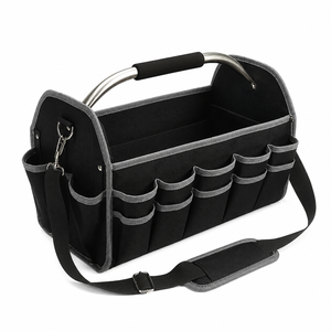 Durable Waterproof Polyester Oxford Electrician <b>Tool</b> <b>Bag</b> Customizable Portable Pouch with Adjustable Strap 15-19 Pockets OEM ODM - Product Image 1