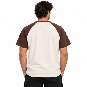 Men's 100% Cotton <b>Raglan</b> <b>Sleeve</b> <b>T</b> <b>Shirt</b> O Neck Short <b>Sleeve</b> Casual Tee Blank Pattern - Product Image 2