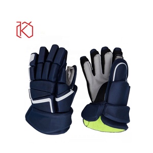 Meilleures ventes de gants de hockey sur glace d'équipe pour adultes et jeunes avec système de verrouillage du pouce durable Équipement de sport respirant - Product Image 5
