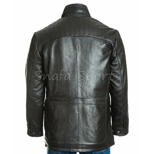 Abrigo Largo de Piel de Oveja para Hombre, Resistente, Cortavientos, Cálido, Robusto, Transpirable, para Invierno - Product Image 4