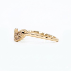 Anillo de Diamantes Redondos VBSR-115, Certificado IGI, Anillo de Oro de 18K, Diamante Cultivado en Laboratorio de 0.12CT E VS1, Anillo de Eternidad para Boda, Anillo de Buena Suerte - Product Image 5