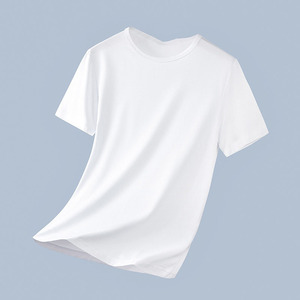 เสื้อยืดแขนสั้นผู้ชายผ้าคอตตอน 100% แบบทางการ ปักโลโก้ตามสั่ง พิมพ์ลายตามแบบ สีพื้น สำหรับฤดูร้อน คุณภาพสูง - Product Image 1