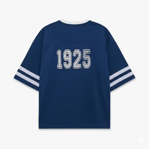 Camiseta de Fútbol INDEX APPAREL 1925 con Cuello en V, Manga Tres Cuartos, Unisex, Azul, Poliéster Transpirable, para Todas las Temporadas, Corte Holgado - Product Image 2