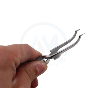 Surgical Suture Tweezers With Hole Serrated Tip For General Surgery Manual <b>Instrument</b> CE Certified Class I - Product Image 4