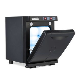 Hot Towel Warmer Facials Massage Cabinet Black Aluminum Esthetician Towel Heating Chamber for Salon Beauty Spa Barbershop - Product Image 1