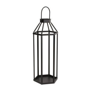 New Trending Factory Selling Medium Size Shiny <b>Black</b> Finish Metal & Glass <b>Lantern</b> With Superior Quality for Home And Garden - Product Image 5