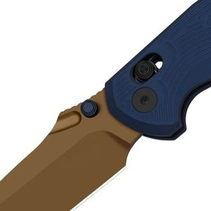 Couteaux pliants de haute qualité avec lame à finition foncée durable, manche ergonomique et ouverture pratique par bouton poussoir pour les activités de plein air - Product Image 5