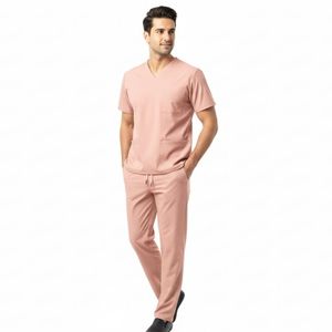 Conjunto de Ropa Médica de Algodón para Hombre, Uniforme Médico de Hospital, Suministro de Fábrica OEM, Trajes de Enfermería Transpirables Personalizados - Product Image 1