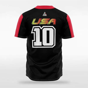 Camiseta de Béisbol Personalizada 2025 con Degradado Floral, Estampado de Flores Rosa y Azul Cielo, Uniforme de Equipo con Botones, Nombre y Número Personalizados - Product Image 4