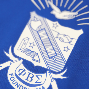 Camiseta Deportiva Phi Beta Sigma, Color Azul Rey, con Letras Griegas, de Secado Rápido, Absorbe la Humedad, Ropa Deportiva para Fraternidades - Product Image 4