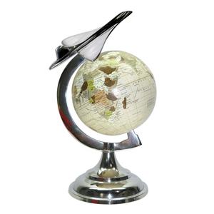High Quality Aluminium Armillary <b>Globe</b> With Metal Base Decorative Desktop Metal <b>Globe</b> With Indian Handicraft Item Home Decor - Product Image 3
