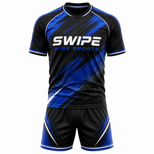 Ensemble de maillots de jeu personnalisés, uniforme d'e-sport, fournisseur de vêtements d'équipe avec impression numérique OEM, manches courtes, 100% polyester - Product Image 3