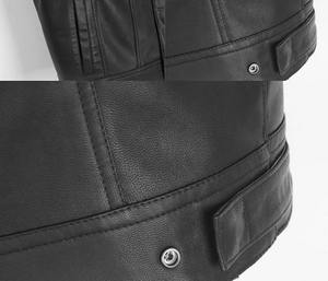 VIBE SEWN Custom Embroidery <b>Men's</b> Genuine <b>Leather</b> <b>Vest</b> Fashion New Design Motorbike <b>Vest</b> Breathable Windproof Eco-Friendly - Product Image 5