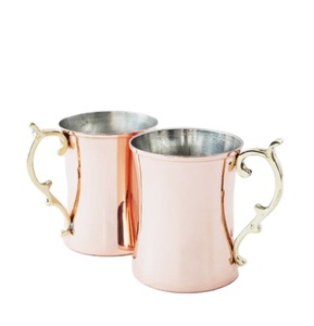 Mug en cuivre de luxe Heritage Premium avec poignée en laiton, fait main, pour Moscow Mule, grande capacité - Product Image 1