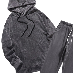 Survêtement d'hiver pour homme avec logo personnalisé, haute qualité, 100% coton, impression en relief, costumes personnalisés de haute qualité pour garçons avec empiècements - Product Image 6