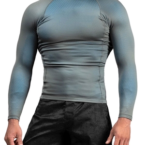 Ropa Deportiva Transpirable de Manga Larga para Hombre, Rashguard de MMA para Adultos, Alta Calidad, Personalizable con Logotipo Frontal - Product Image 1