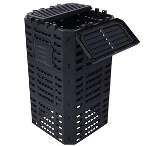 Compostiera Grande da 500 Litri (132 Galloni) in Plastica Riciclata per Facile Montaggio e Creazione di Terreno Fertile - Product Image 2
