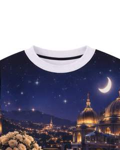 Sudadera con Estampado 3D Personalizada del Fabricante, Diseño Navy Gold Palace Night, Sudadera Casual con Cuello Redondo para Hombre, Top Sublimado Personalizado de Estilo Urbano - Product Image 5