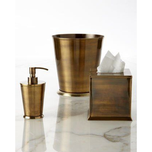 Metal Antique Finish Luxury <b>Soap</b> <b>Dispenser</b> Tumbler <b>Toothbrush</b> <b>Holder</b> <b>Soap</b> Dish Bathroom Accessories Set Vanity Decor Collection - Product Image 4