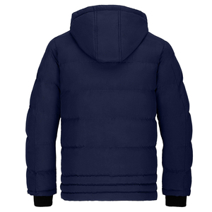 Vestes matelassées légères en toile pour l'extérieur avec fermeture éclair, coupe ample, coupe-vent et chaudes, manteaux d'hiver pour hommes - Product Image 2