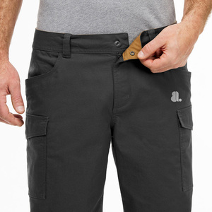 Pantalones Cortos Cargo Negros para Hombre, Cintura Alta, Cierre con Cordón, Secado Rápido, Poliéster, para Exteriores, con Bolsillos, Logotipo Frontal - Product Image 6