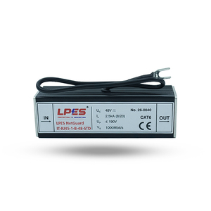 อุปกรณ์เชื่อมต่อสายเคเบิลข้อมูล Cat6 RJ45 กิกะบิต POE 48V LAN อีเธอร์เน็ตแบบอินไลน์ กล่องโมดูลเชื่อมต่อระบบป้องกันฟ้าผ่า - Product Image 4