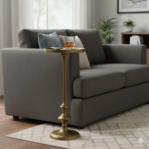 โต๊ะบาร์อะลูมิเนียมหล่อขึ้นรูปทรงทันสมัย หน้าโต๊ะทรงกลมขนาดใหญ่ ผิวสัมผัสเรียบเนียนแบบซาติน ฐานตั้งทรงกระบอกแข็งแรง ประหยัดพื้นที่ สวยงามมีสไตล์ เหมาะสำหรับตกแต่งห้องนั่งเล่น - Product Image 6