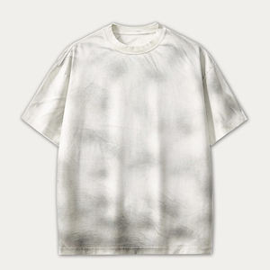 เสื้อยืดโอเวอร์ไซส์ชาย แขนสั้น คอเต่า ผ้าโพลีเอสเตอร์ผสมคอตตอน 280GSM พิมพ์ลายแบบวอช ทรงยาว สวมใส่สบายๆ - Product Image 3