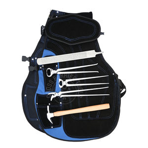 Kit de Herramientas de Herrador de Alta Resistencia con Delantal de Cuero Completo, Cortaúñas para Cascos, Martillo de Conducción, Clavillador Curvo, Extractor de Cascos y Lima de Raspado - Product Image 1