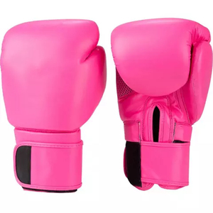 High Quality Customizable Leather MMA Boxing <b>Gloves</b> with <b>Moisture</b> Wicking Lace-Up Closure Fitness Training Gear Reasonable Price - Product Image 3