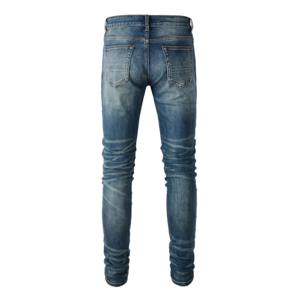 Pantalones de mezclilla para hombre, de algodón, lavados, ligeros, transpirables, de corte ajustado, informales, estilo urbano, personalizados, ¡gran oferta! - Product Image 2
