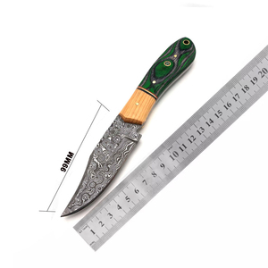 Couteau de chasse artisanal en acier Damas, professionnel, forgé à la main, lame pleine longueur, pour la chasse en plein air, le camping, le bushcraft et la survie - Product Image 6